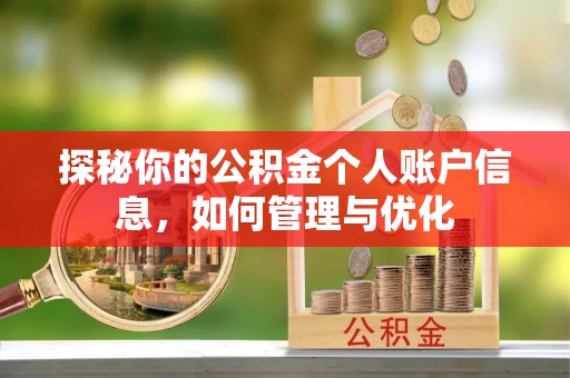 景县探秘你的公积金个人账户信息，如何管理与优化