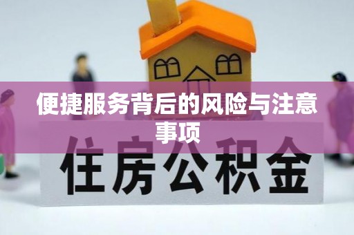 景县便捷服务背后的风险与注意事项